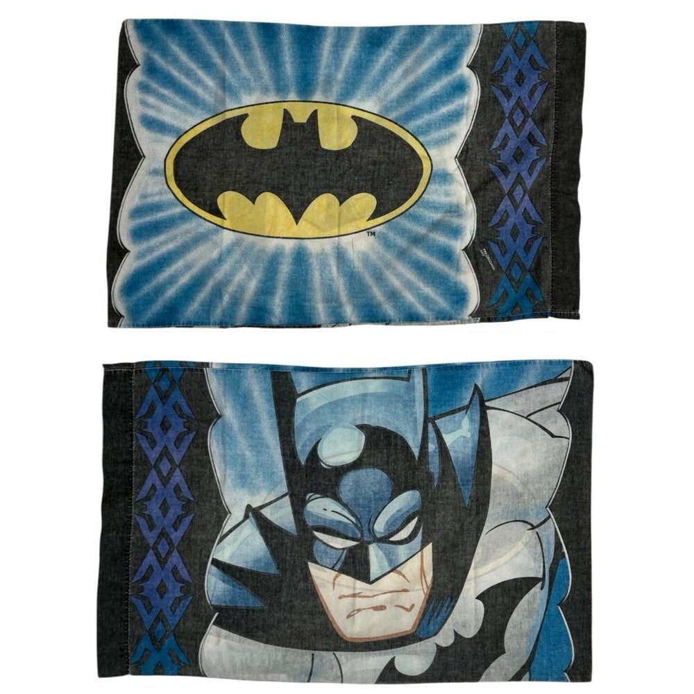 Vintage Batman Pillow Case 90s Cartoon